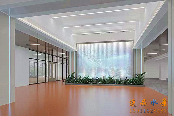 北京玻璃水景墙设计效果|最新水幕墙效果图